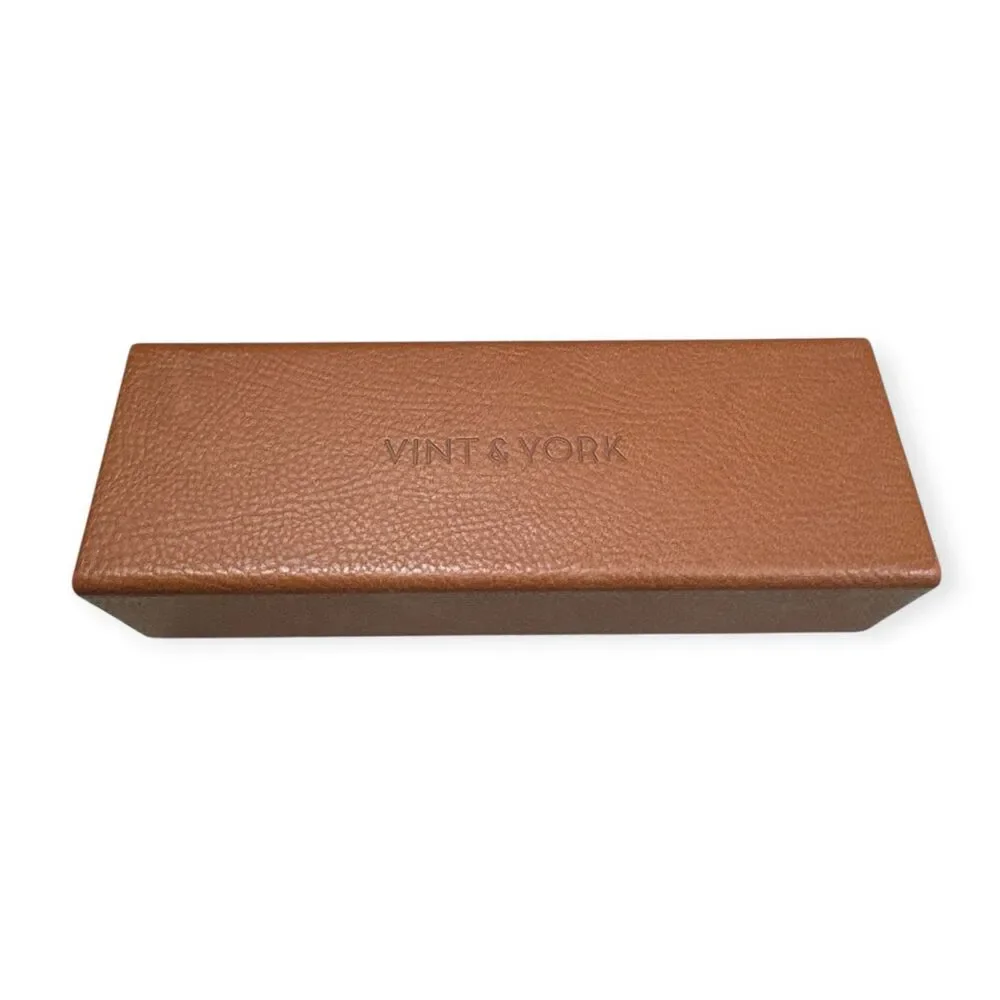 Vint & York Clarence Eyeglasses Tortoise Shell Eyeglasses Full Rim 145mm w/ Case